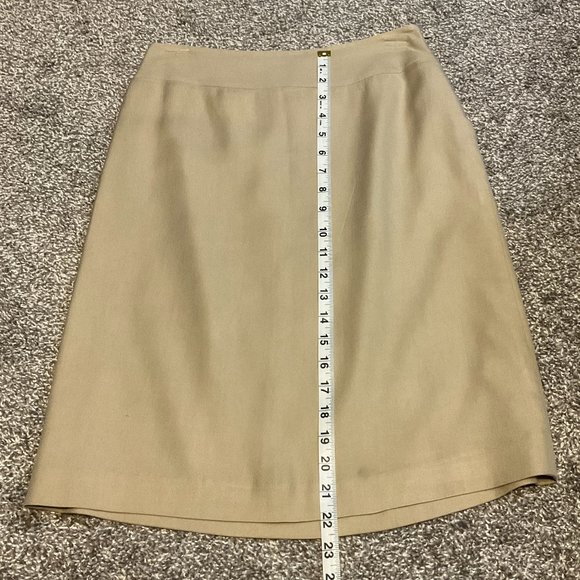Used Banana Republic Tan Pencil Skirt Size 0 - Picture 7 of 7